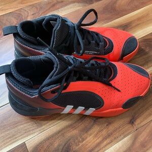 Adidas Men’s Red and Black Basketball Shoes